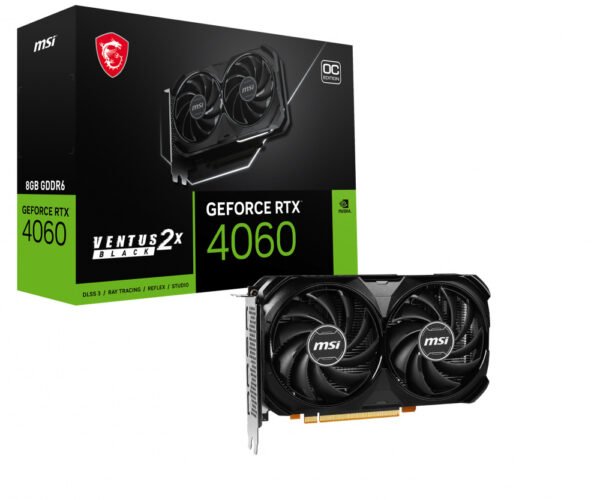 Tarjeta de Video MSI NVIDIA GeForce RTX 4060 VENTUS 2X, 8GB