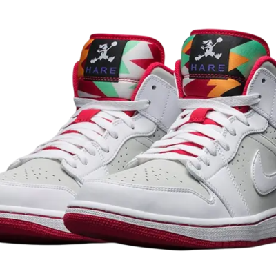 Tenis Nike Air Jordan 1 Retro Mid “Hare” Hombre Originales