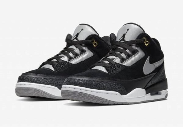 Tenis Nike Air Jordan 3 Retro "Tinker Black Cement Gold" Hombre Originales