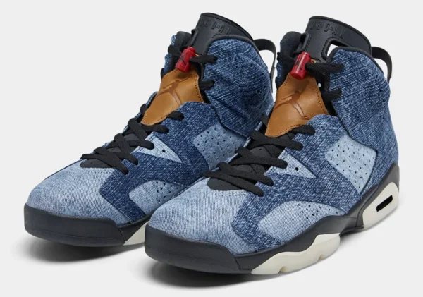 a pair of blue and black sneakers