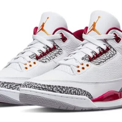 Tenis Nike Air Jordan 3 Retro Cardinal Red Hombre Originales
