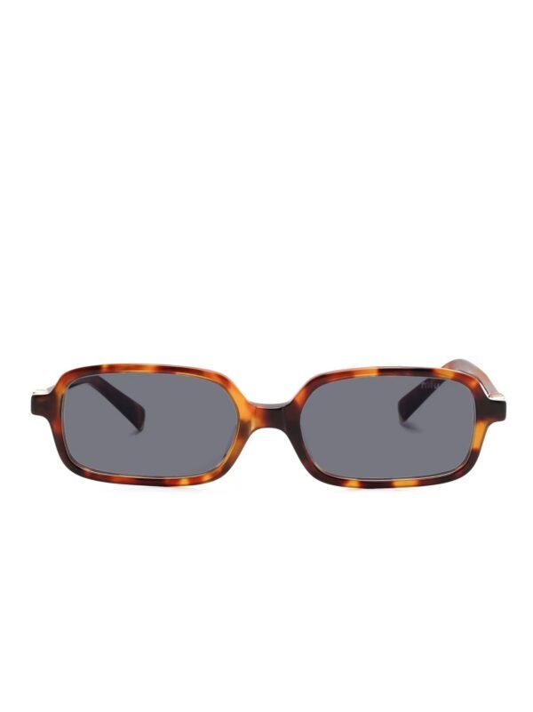 a pair of sunglasses with dark lenses