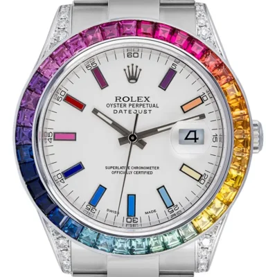 Reloj Rolex Datejust II Custom Rainbow Set 116300