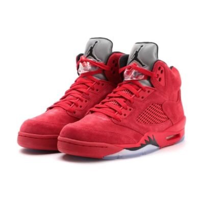 Tenis Nike Air Jordan 5 Retro Red Suede Hombre Originales