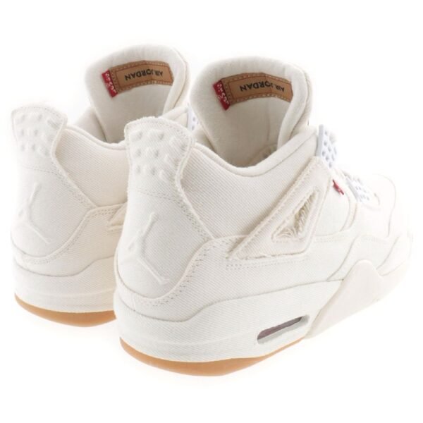 Tenis Nike Air Jordan 4 Retro X The Levi's White Denim Hombre Originales - Image 3