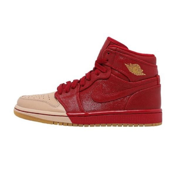 Tenis Nike Air Jordan 1 Retro High Premium Dipped Toe - Red Mujer Originales - Image 2