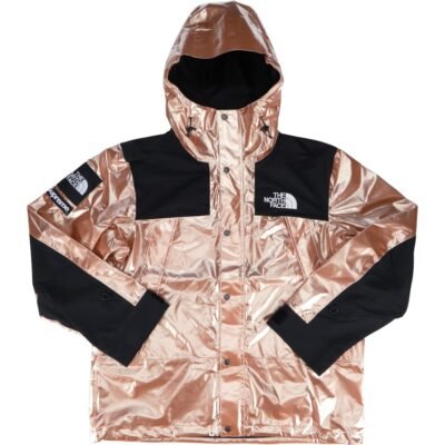 Chamarra Supreme The North Face Parka Metalizada Rosa