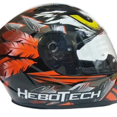 Casco para Moto HeboTech Black/Mohawk Búho