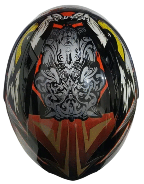 Casco para Moto HeboTech Black/Mohawk Búho - Image 3