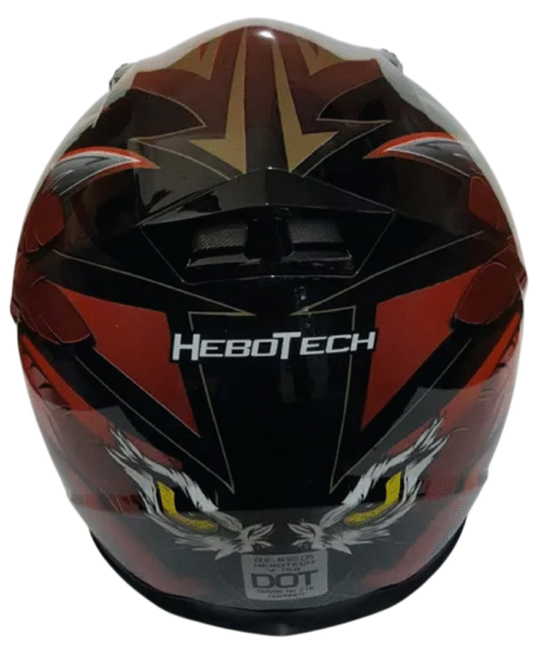 Casco para Moto HeboTech Black/Mohawk Búho - Image 4