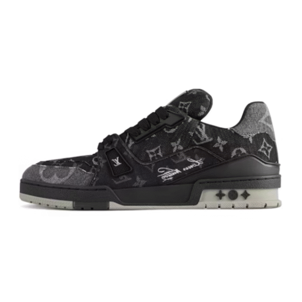 Louis Vuitton LV TrainerBlack Monogram Denim