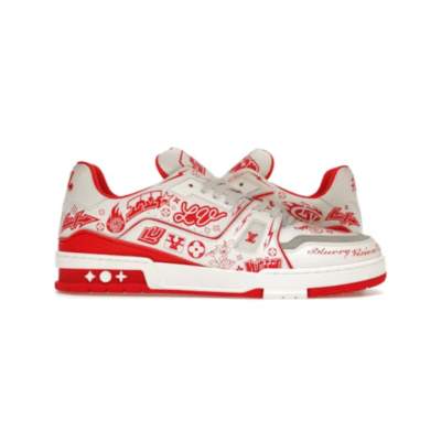 Louis Vuitton LV Trainer Graffiti White Red