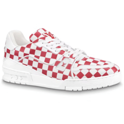 Louis Vuitton Trainer Red White Damier