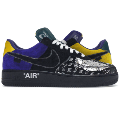 Louis Vuitton Nike Air Force 1 Low By Virgil Abloh Metallic Silver