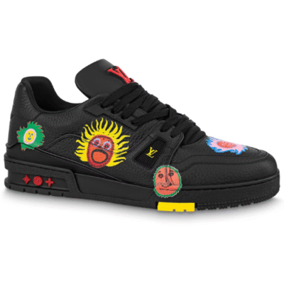 Louis Vuitton x Yayoi Kusama Trainer Black Print