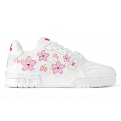 Louis Vuitton x Takashi Murakami LV Trainer Sneaker Cherry Blossom White