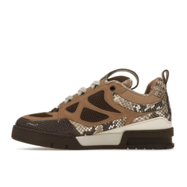 Louis Vuitton LV Skate Sneaker Brown Snakeskin