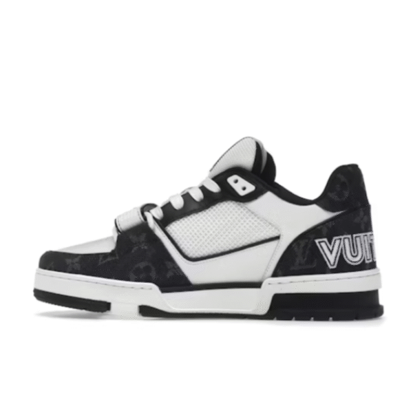Louis Vuitton LV TrainerVelcro Strap Monogram Denim Black White