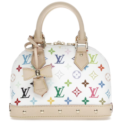 Bolsa Louis Vuitton M13078 Louis Vuitton x Takashi Murakami Alma – White Multicolores